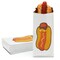 Juvale 100 Pack Paper Hot Dog Bags for 4th of July, White, 4 x 8 x 2 Inches, Disposable Hot Dog Wrappers Party Supplies for Birthdays, Gatherings, Christmas & BBQ Parties